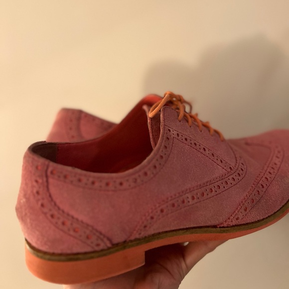 Cole Haan Suede Oxford Shoes 8B PINK - Picture 7 of 10